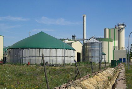 Gewinnung von Bioenergie aus Biomasse-Anlage